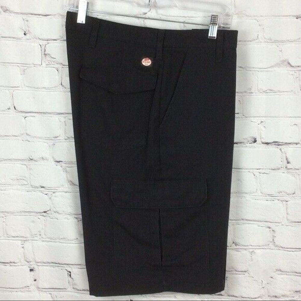 Red Kap Shorts Men’s Size 32 Black (2 Pair) Workwear Cargo Snap Pockets Outdoor